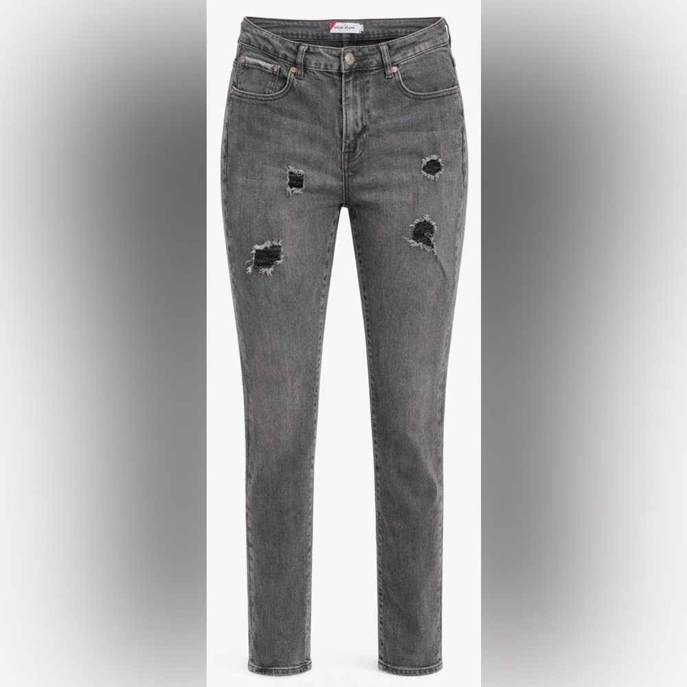 Denim House Black Distressed Skinny Jeans 🐃